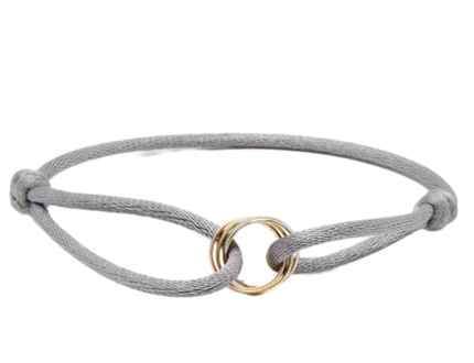 Rose Gold Charm Bracelet with Infinity Symbol, Adjustable Sliding Knot Bracelet Braided Cord – image 13