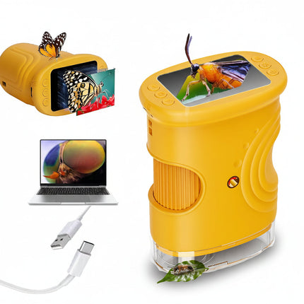 Digital Microscope with 1000x Magnification & LED Light | Handheld Learning Tool for Kids and Science Projects