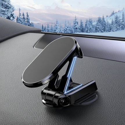 Magnetic Car Phone Mount with Foldable Design for Secure Hands-Free Driving | Adjustable Viewing Angles for Navigation