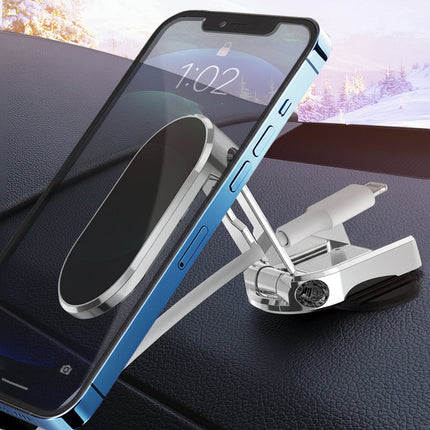 Magnetic Car Phone Mount with Foldable Design for Secure Hands-Free Driving | Adjustable Viewing Angles for Navigation