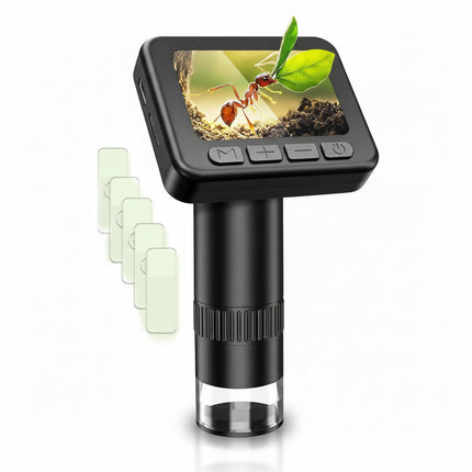 Digital Microscope with HD Screen and 50x-1000x Magnification | Portable Science Learning Tool for Kids