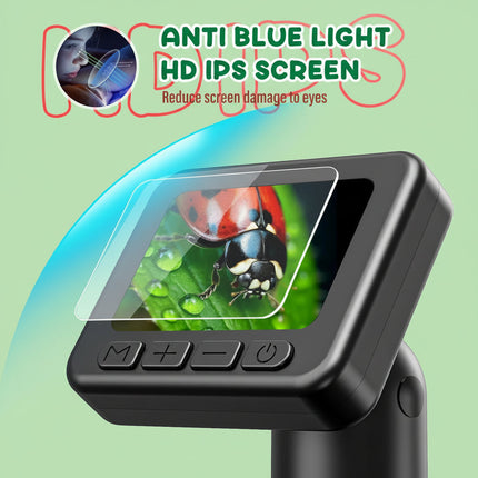 Digital Microscope with HD Screen and 50x-1000x Magnification | Portable Science Learning Tool for Kids