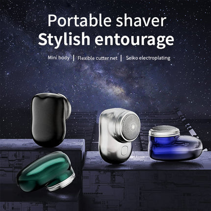 Portable Electric Shaver with Stainless Steel Blades | Compact Grooming Razor for Fast Wet and Dry Shaving