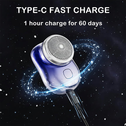 Portable Electric Shaver with Stainless Steel Blades | Compact Grooming Razor for Fast Wet and Dry Shaving
