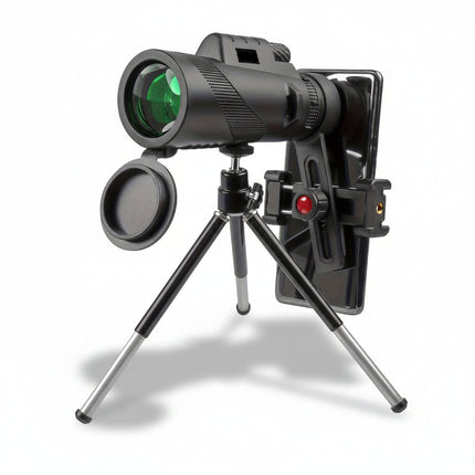 8x42 Monocular Telescope with Phone Adapter for Clear Long-Distance Viewing | Lightweight Design for Bird Watching and Travel