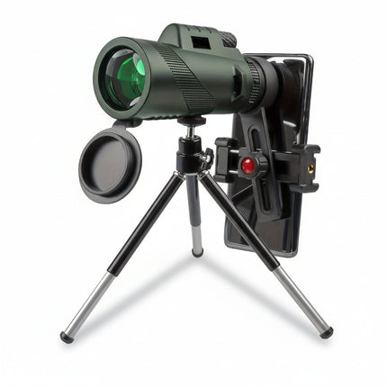 8x42 Monocular Telescope with Phone Adapter for Clear Long-Distance Viewing | Lightweight Design for Bird Watching and Travel