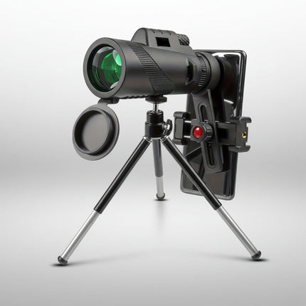8x42 Monocular Telescope with Phone Adapter for Clear Long-Distance Viewing | Lightweight Design for Bird Watching and Travel