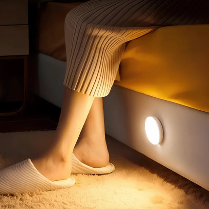 Motion Sensor Night Light with Soft LED Illumination | Wireless Design for Safe Hallways and Stairs