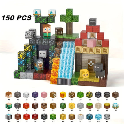 Magnetic Building Blocks Set with Compact Cube Design | Creative Play for Kids Aged 3+