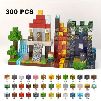 Magnetic Building Blocks Set with Compact Cube Design | Creative Play for Kids Aged 3+