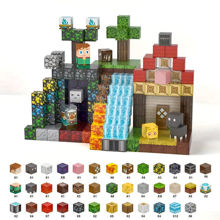 Magnetic Building Blocks Set with Compact Cube Design | Creative Play for Kids Aged 3+