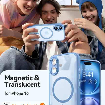 Magnetic Matte Translucent iPhone 14 Pro Case with Shockproof Armor | MagSafe Compatible for Reliable Protection 2