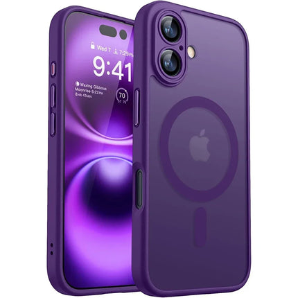 Magnetic Matte Translucent iPhone 14 Pro Case with Shockproof Armor | MagSafe Compatible for Reliable Protection 7