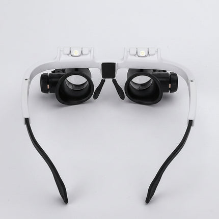 LED Magnifying Glass Headset with Adjustable Ergonomic Design | Hands-Free Precision for Crafts and Repairs