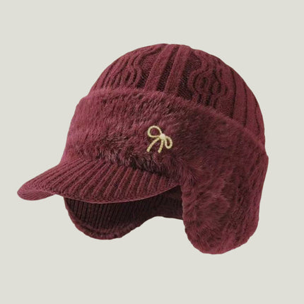 Winter Hat Trapper Ear Flap Knit Cap with Insulated Fleece Lining | Cold Weather Protection for Outdoor Activities