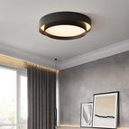 Diameter 40cm x Height 14cm (26W) / Black / Warm White