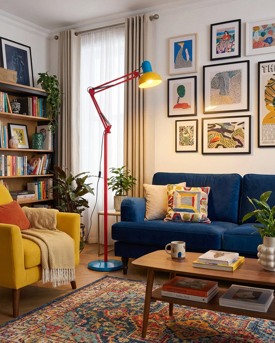 MemphisGlow | Stylish Modern Floor Lamp for Living Room Illumination 7