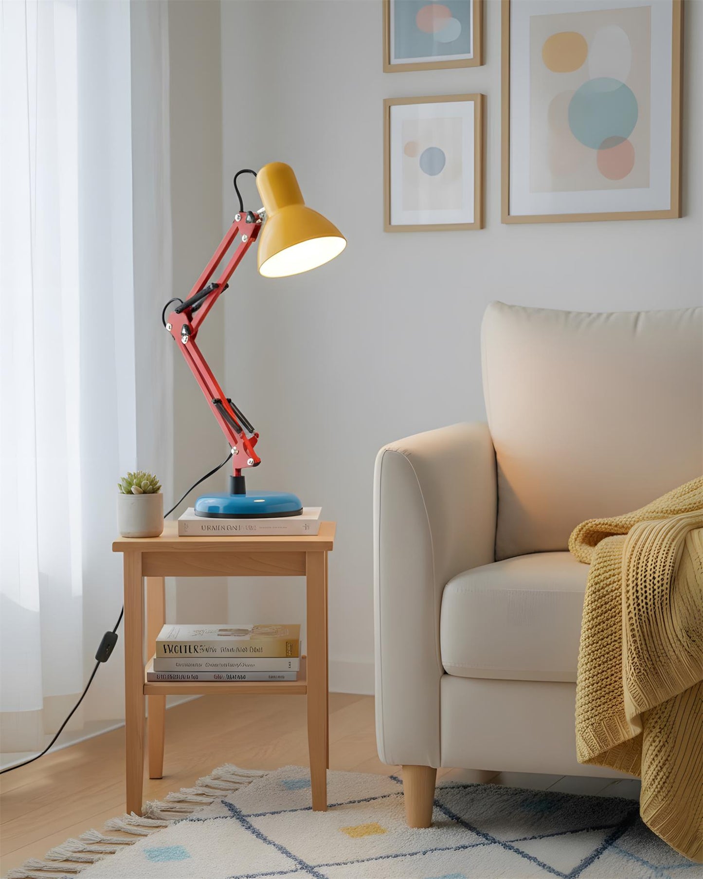 MemphisGlow | Vibrant Modern Table Lamp for Living Room or Bedroom 5