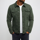 Mens Jackets Casual, Lightweight Jacket Men with Chest Pocket, Button Up Shirt Jacket for Spring and Fall Outerwear_00