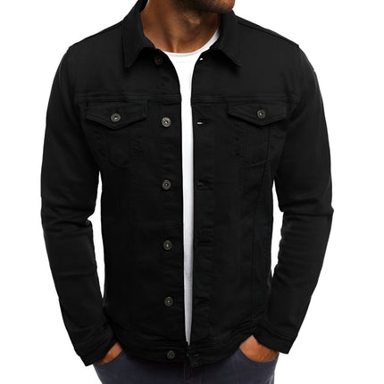 Casual Button Front Men's Jacket with Chest Pocket | Lightweight Layering for Everyday Outfits