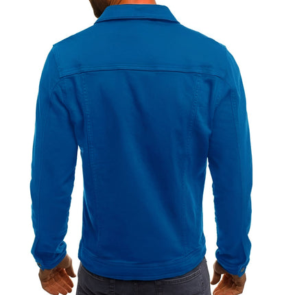Casual Button Front Men's Jacket with Chest Pocket | Lightweight Layering for Everyday Outfits
