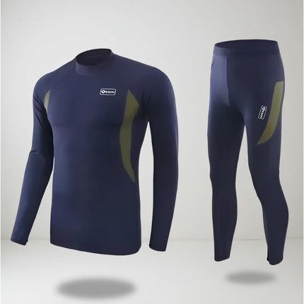 Men's Long Johns Base Layer Set for Winter with Moisture Control | Flexible Two-Piece Design for Outdoor Activities