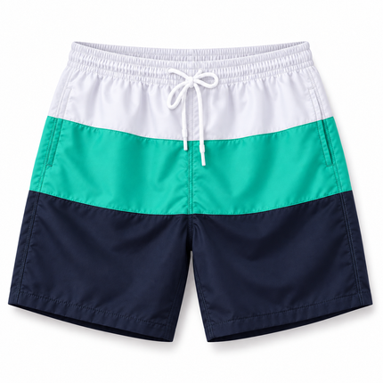 Mens Swim Trunks, Patchwork Swim Shorts for Men, Mens Bathing Suit for Beach and Pool, Mens Swimwear_04