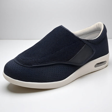 Men's Wide Fit Walking Shoes with Slip-On Design | Cushioned Comfort for Daily Wear and Outdoor Activities