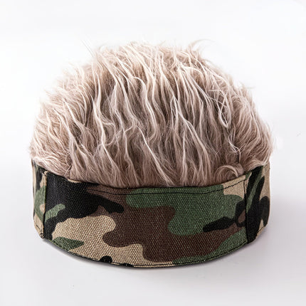 Men's Wig Hat with Attached Hairpiece | Quick Costume Styling for Parties and Events