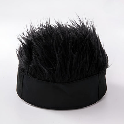 Men's Wig Hat with Attached Hairpiece | Quick Costume Styling for Parties and Events