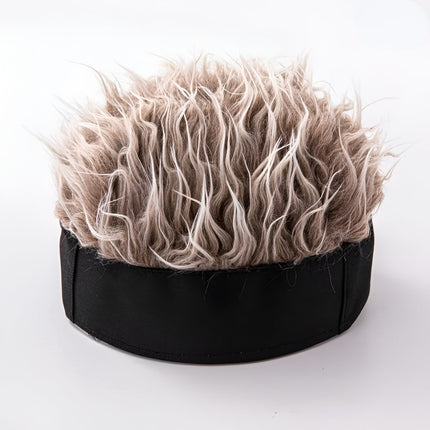 Men's Wig Hat with Attached Hairpiece | Quick Costume Styling for Parties and Events