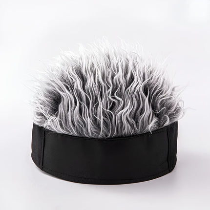 Men's Wig Hat with Attached Hairpiece | Quick Costume Styling for Parties and Events