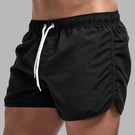 Men's Quick-Dry Swim Trunks with Lightweight Fabric | Comfortable Beach Shorts for All-Day Water Activities