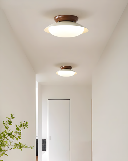Mid-Century Flush Mount Ceiling Light with Integrated LED | Stylish Dome Design for Elegant Illumination 4