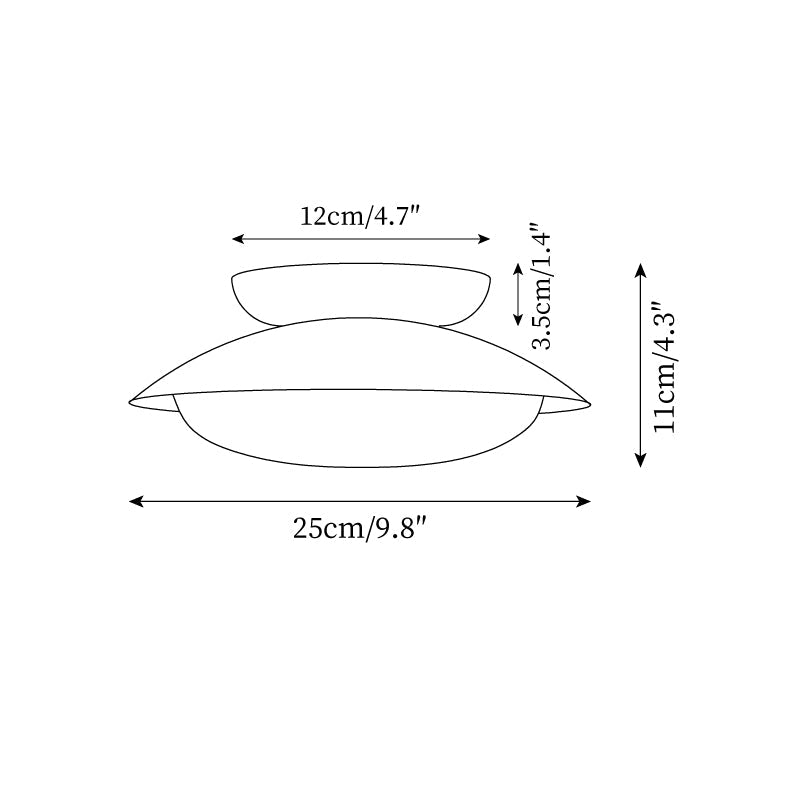 Mid-Century Flush Mount Ceiling Light with Integrated LED | Stylish Dome Design for Elegant Illumination 5