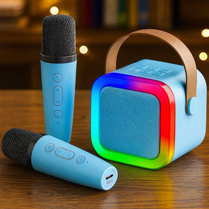 Kids Mini Karaoke Machine with Bluetooth & LED Lights | Portable Singing Fun for Parties and Gatherings