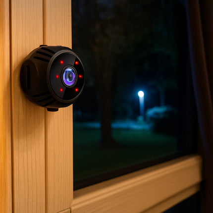WiFi Mini Security Camera with Night Vision & Motion Detection | Compact Home Monitoring Device for Day and Night Surveillance