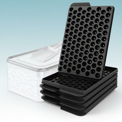 Mini Ice Ball Ice Cube Tray with Lidded Design | Silicone Mold for Quick Freeze and Easy Release