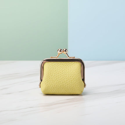 Mini Genuine Leather Jewelry Box with Gold Clasp | Compact Travel Organizer for Rings and Necklaces