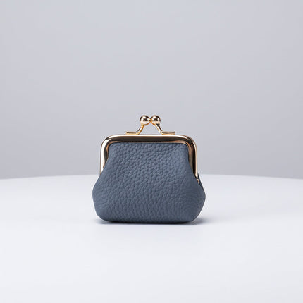 Mini Genuine Leather Jewelry Box with Gold Clasp | Compact Travel Organizer for Rings and Necklaces