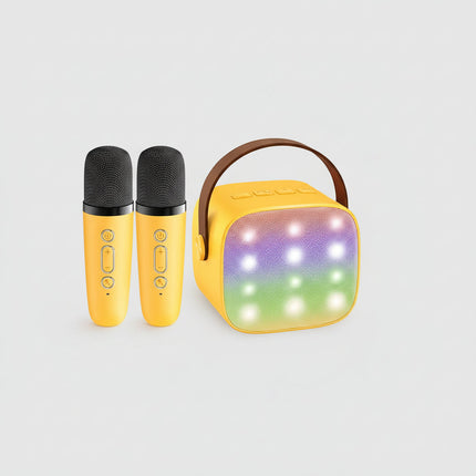 Portable Karaoke Machine with Bluetooth Speaker & LED Lights | Fun Singing for Kids and Family Parties