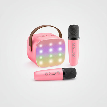 Portable Karaoke Machine with Bluetooth Speaker & LED Lights | Fun Singing for Kids and Family Parties