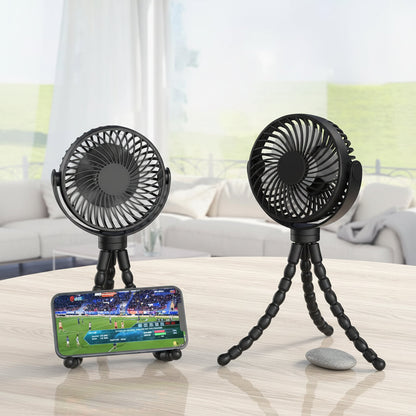Mini Portable Fan | Clip-On Battery Operated Stroller Fan with 3 Speed Settings | Adjustable Airflow for Cool Comfort 2