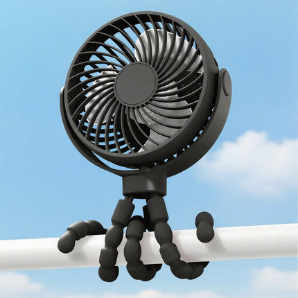 Portable Clip-On Stroller Fan with 3 Speed Settings | Lightweight Battery Operated Fan for Cool Comfort on the Go