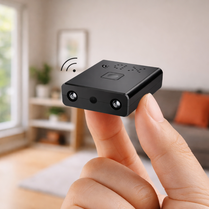 WiFi Mini Security Camera with 120° Wide Angle | DIY Video Monitoring for Home and Pet Security