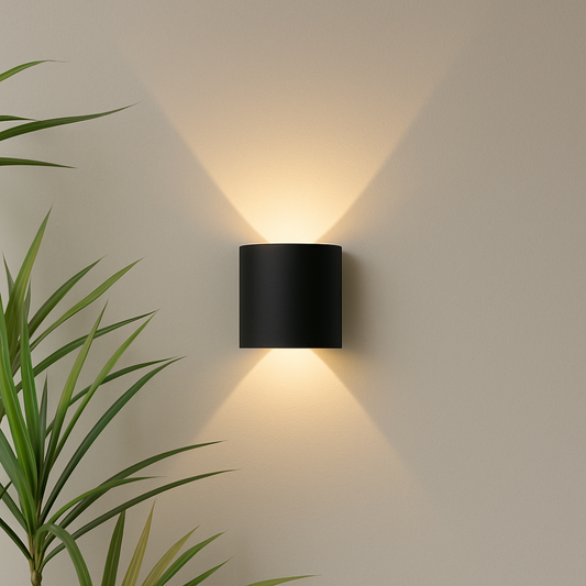 Modern Minimalist Wall Light | LED Sconce with Up-Down Beam Effect | Waterproof Design for Indoor and Outdoor Use 0