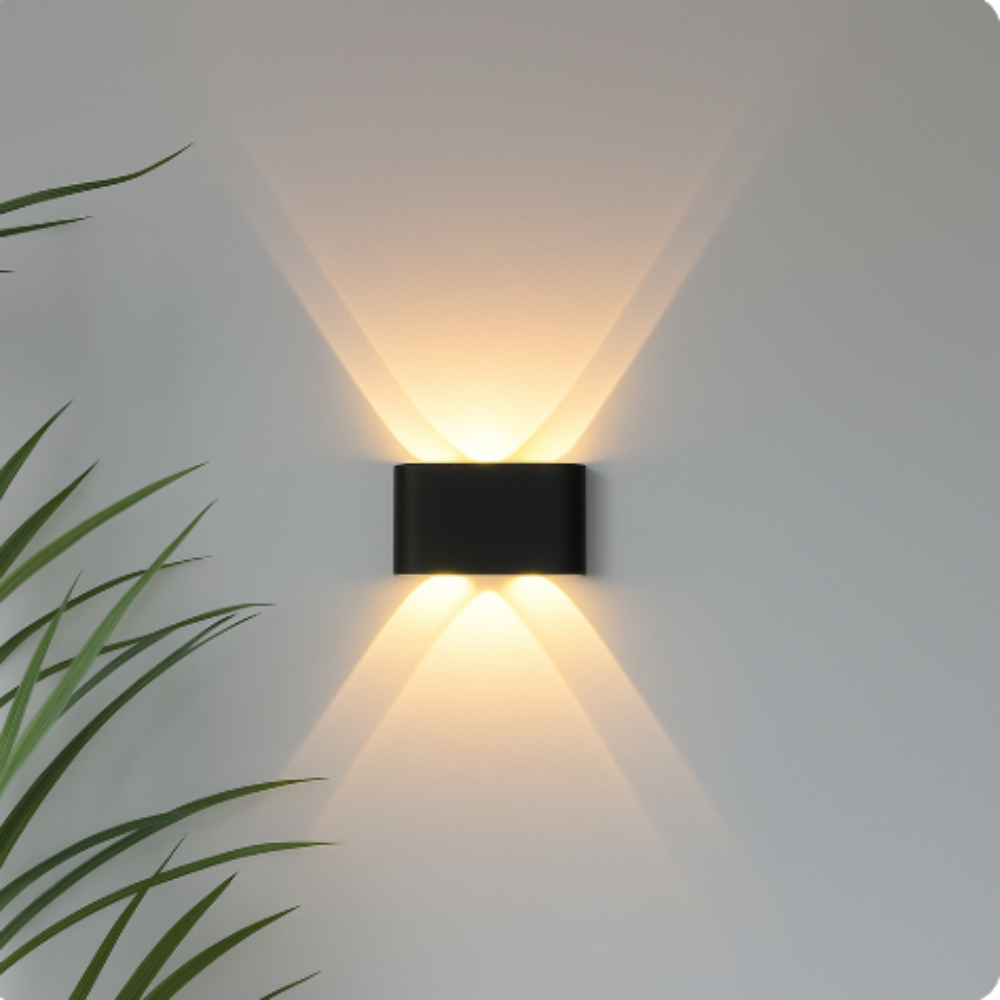 Modern Minimalist Wall Light | LED Sconce with Up-Down Beam Effect | Waterproof Design for Indoor and Outdoor Use 1