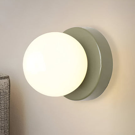 Modern Glass Wall Light Sconce with G9 Socket | Elegant Round Design for Soft Ambient Illumination