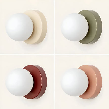 Modern Glass Wall Light Sconce with G9 Socket | Elegant Round Design for Soft Ambient Illumination