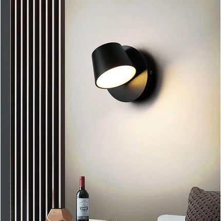 Rotatable LED Wall Lamp with Adjustable Shade | Modern Lighting Solution for Versatile Home Illumination